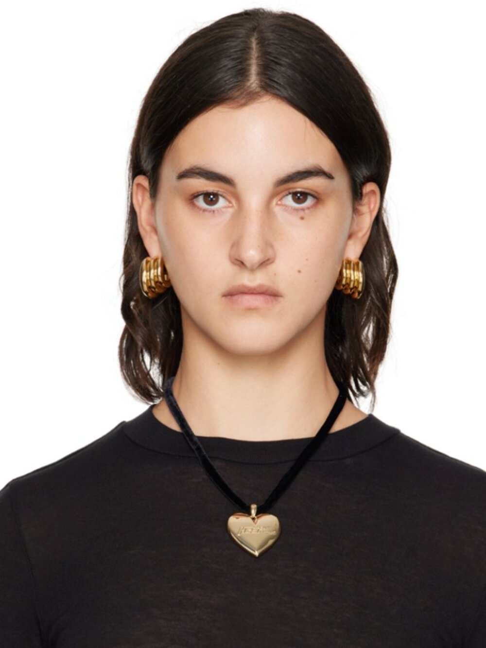 NEW Numbering Gold Logo Heart Pendant